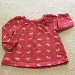 6m (5/$20) Horses Print Top by Nevada